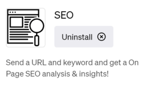ChatGPT Plugins - SEO