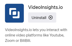 ChatGPT Plugins - Video Insights