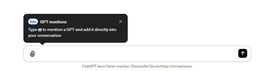chatgpt gpt mentions in chat