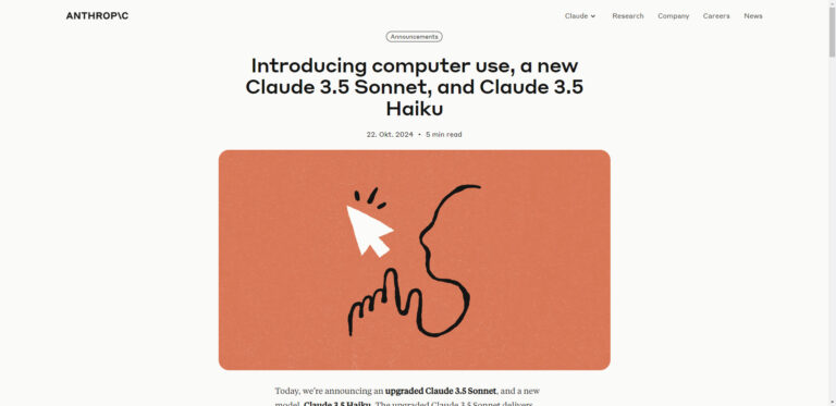 New Claude 3.5 Sonnet & Computer Use Capability