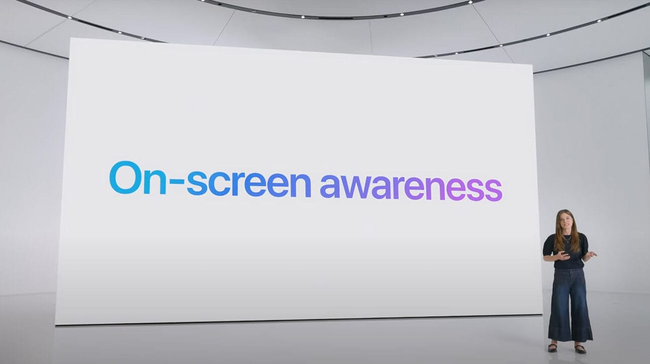 Apple Intelligence - on screen Awareness ; Source: Apple