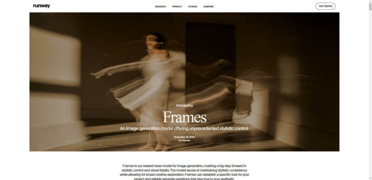 Runway ML Frames: creative content creation on a new level