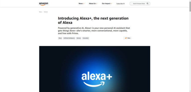 Amazon Alexa : Context-aware voice assistance with generative AI