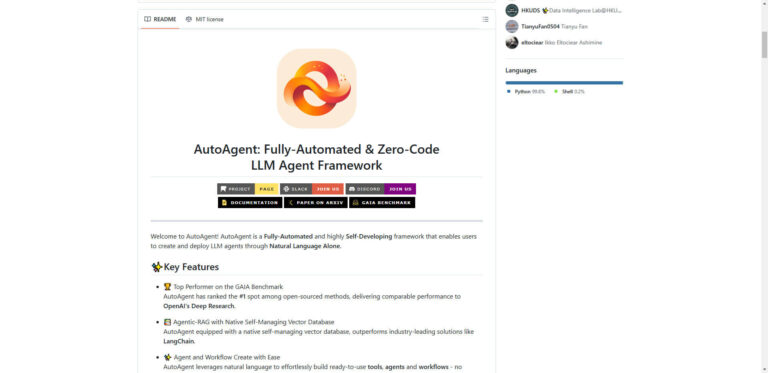 AutoAgent Framework: How zero-code technologies accelerate the development of autonomous AI agents
