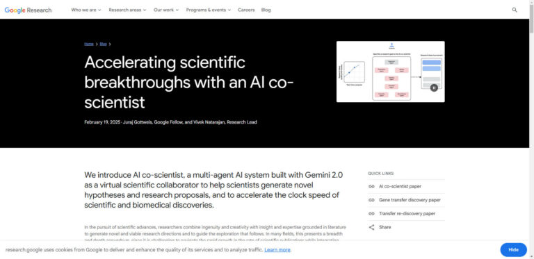 Google’s “Co-Scientist”: A new impetus for scientific research with AI support