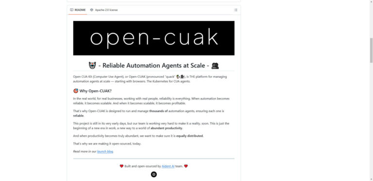 Aident AI Open-CUAK: The future of automation is now!