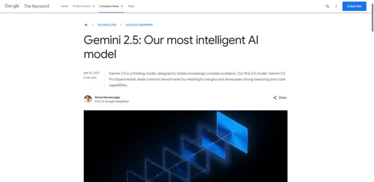 Google Gemini 2.5 Pro: AI breakthrough with 1 million token context windows