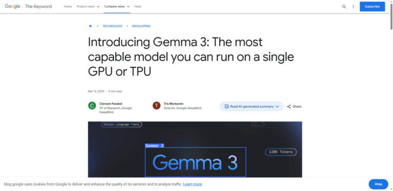 Google Gemma 3: Multimodal language models with extended context