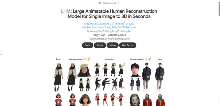 LHM by Alibaba: AI revolution in 3D human modeling | New technology for realistic avatars