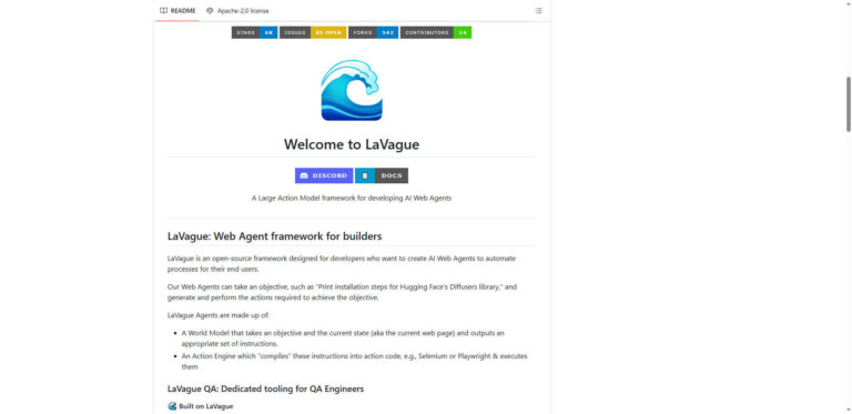 LaVague: Open source framework for automated web agents