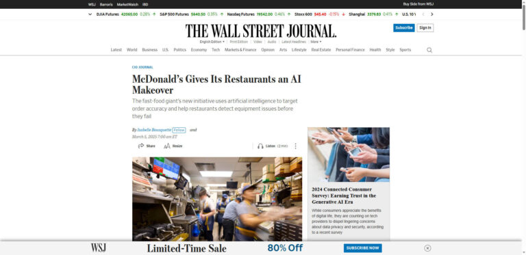 McDonald’s: AI & edge computing in fast food operations
