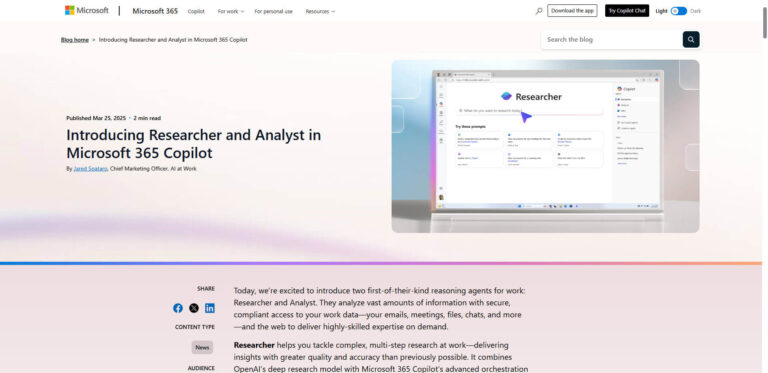 Microsoft 365 Copilot: AI agents for data analysis and research available from April 2025