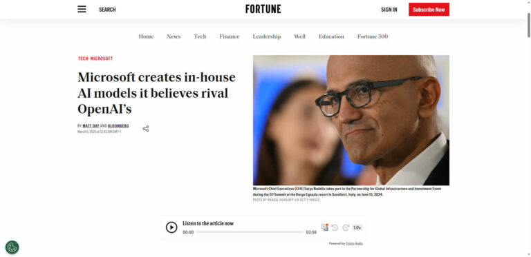 Microsoft MAI family: Own AI models for strategic independence