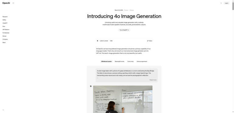 OpenAI’s 4o image generation: what the new AI system can do
