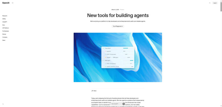 OpenAI releases new tools for agent-based applications