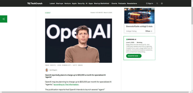 OpenAI pushes into the market of specialized AI agents – premium offers with high price expectations attract industry interest