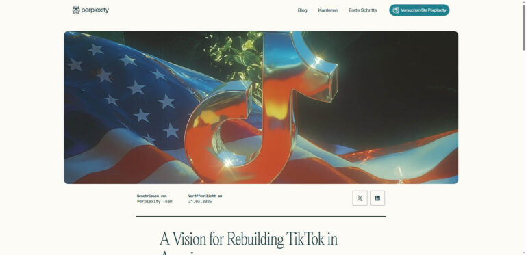 Perplexity AI plans TikTok takeover: AI search engine wants to redesign video app