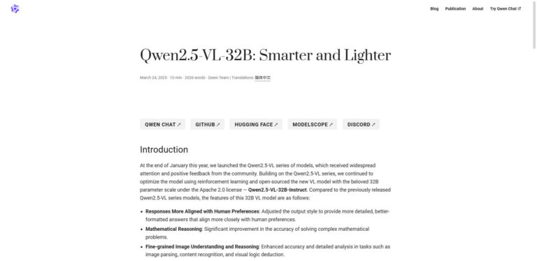 Qwen2.5-VL-32B: Alibaba’s AI innovation in visual data processing