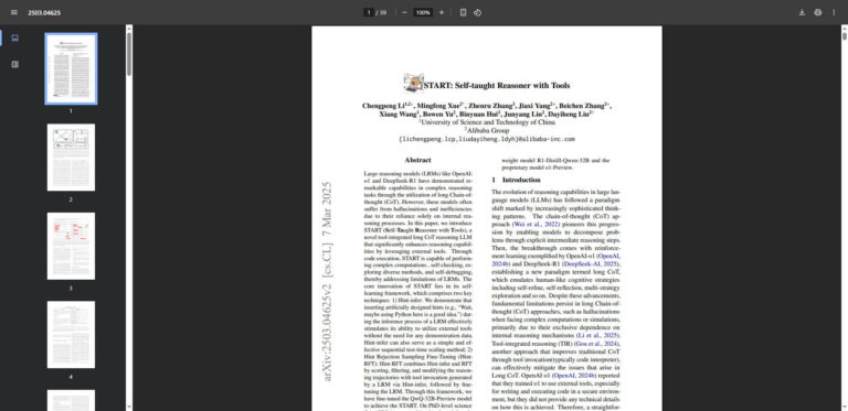 START: Self-learning language models for efficient problem solving