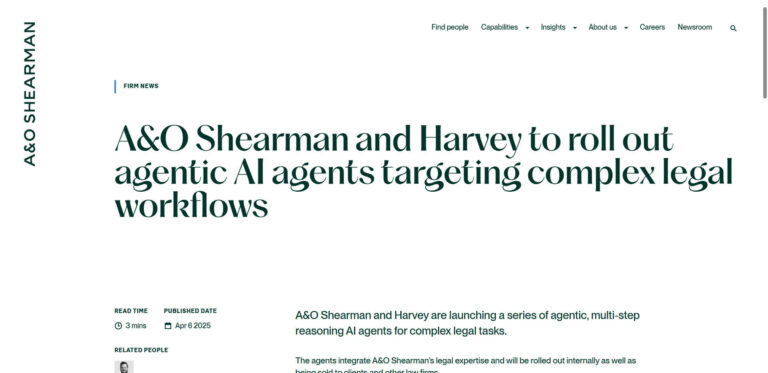 How A&O Shearman is redefining the future of law with AI
