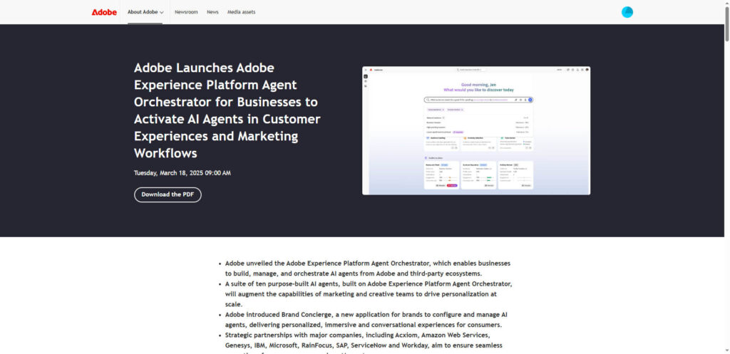 Adobe’s new Agent Orchestrator transforms enterprise AI for marketing and customer experiences