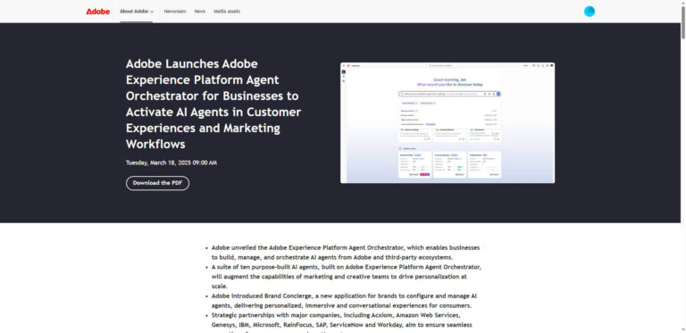 Adobe’s new Agent Orchestrator transforms enterprise AI for marketing and customer experiences