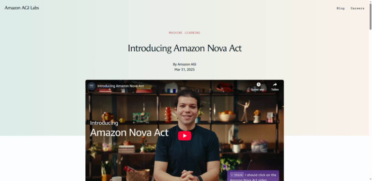 Amazon Nova Act: New AI browser agent outperforms Claude and OpenAI in benchmarks