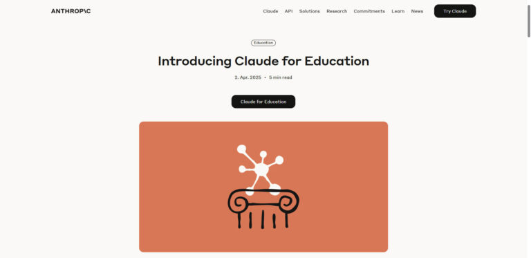 Claude for Education: Anthropics AI revolution in higher education
