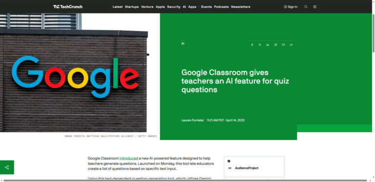 Google’s AI revolution in the classroom: Gemini automates quiz creation