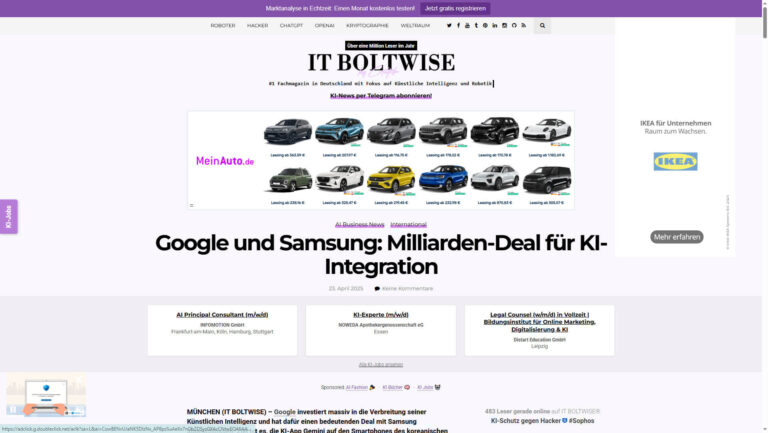 Gemini AI on Samsung devices: Google pays billions – antitrust authorities alarmed