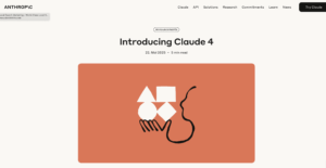 Claude 4: Anthropic’s new AI models with top coding performance