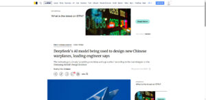DeepSeek AI: How China is using artificial intelligence to develop fighter jets