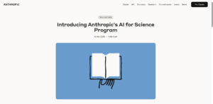 Anthropics AI for science: $20,000 API credit available for researchers