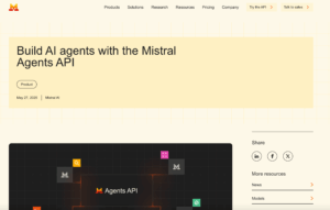 Mistral AI Agents API: New standards for autonomous AI systems with tool integration