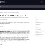 What-is-the-ChatGPT-model-selector
