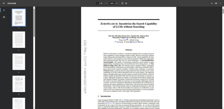 ZeroSearch: AI models become search engines in their own right – costs fall by 84%