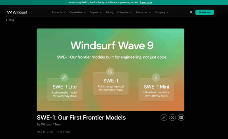 SWE-1: Windsurf’s AI model family changes software development