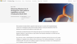 Windows AI Foundry Build 2025: New AI platform for developers unveiled