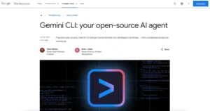 Google Gemini CLI: New AI terminal agent available for developers