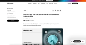 ElevenLabs 11ai: Voice AI takes over real workflows for the first time