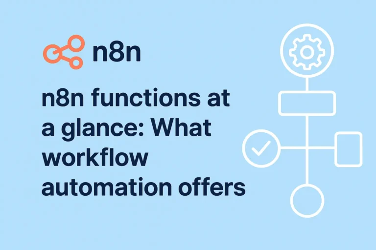 n8n functions at a glance: What workflow automation offers