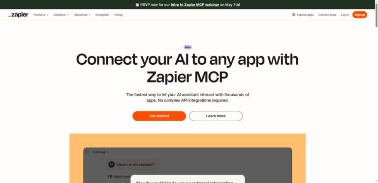 Zapier MCP: Easily connect AI tools with 7,000 apps – without API development