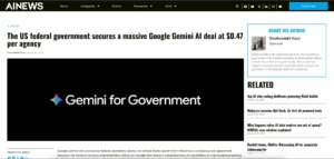 Google Gemini: $0.47 billion deal with US government changes AI procurement