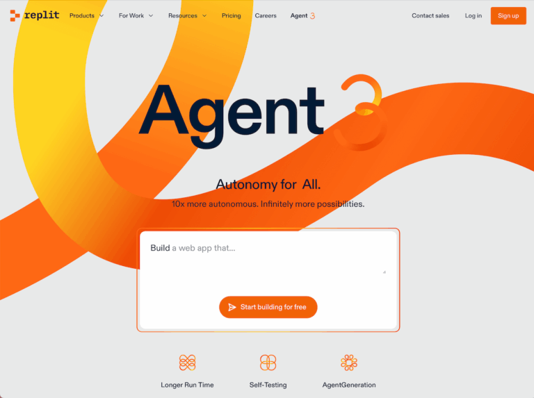 Replit Agent 3 – New AI agent with automatic error correction