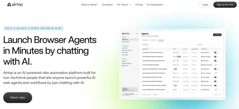 Airtop AI browser: Intelligent web automation without programming skills transforms the industry